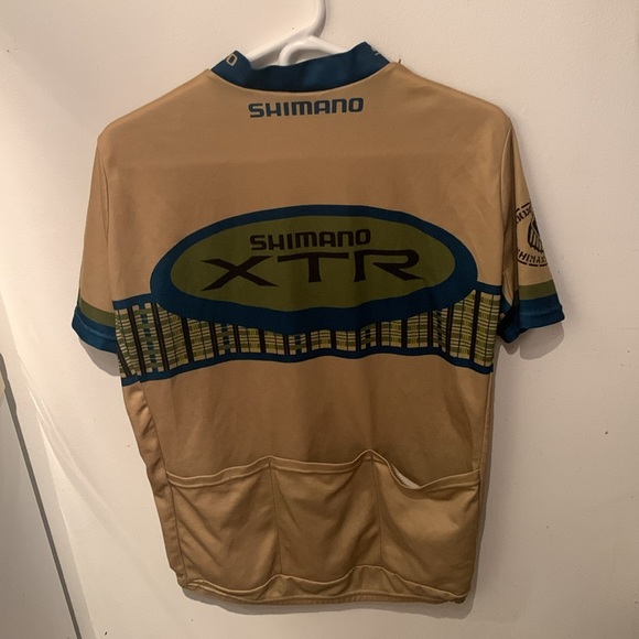 Shimano XTR Bicycle Racing Golden Half Zip short sleeve shirt w/3 back pockets😮 - Picture 9 of 11